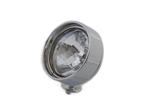 HARLEY Chrome 4 inch Spotlamp with H-3 Bulb Inset Type Fits 0-  Custom, application