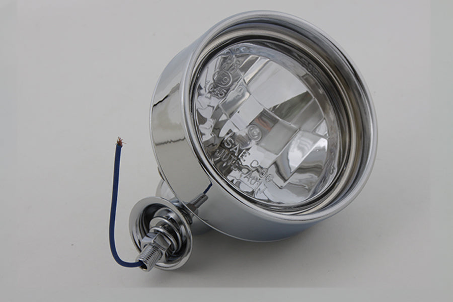 HARLEY Chrome 4 Zoll Spotlampe mit H-3 Leuchtmittel Einsatztyp Passend für 0- Custom, Anwendung