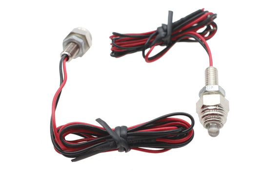 ハーレー用ナンバープレートフレーム取り付けボルトセット、ブルーLED付き、汎用