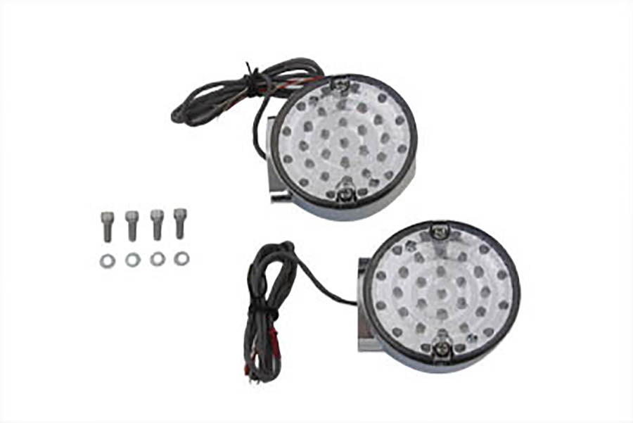 HARLEY LED-Blinker-Set hinten, klares Glas, passend für 1986-UP FLT, 1986-UP FLST,