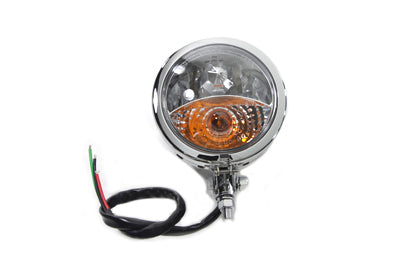 HARLEY Chrom Zusatzscheinwerfer-Einheit Passend für 1964-1984 FL, 1979-UP FLT, 1986-UP FLST,