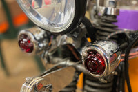 HARLEY Replica Guide Bullet Marker Lamp Set Red fits 1948-1984 FL,   1948-1984 FLH,   1941-1947 FL,