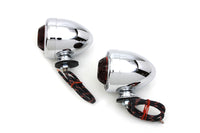 HARLEY Replica Guide DH-49 Bullet Marker Lamp Set fits 1941-1984 FL,   1948-1984 FLH,