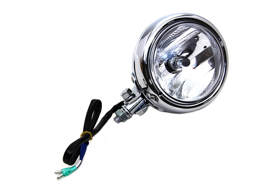 HARLEY Diamond Cut H-3 Spotlampe mit klarer Linse, passend für 1964–1984 FL, 1979–UP FLT, 1986–UP FLST,