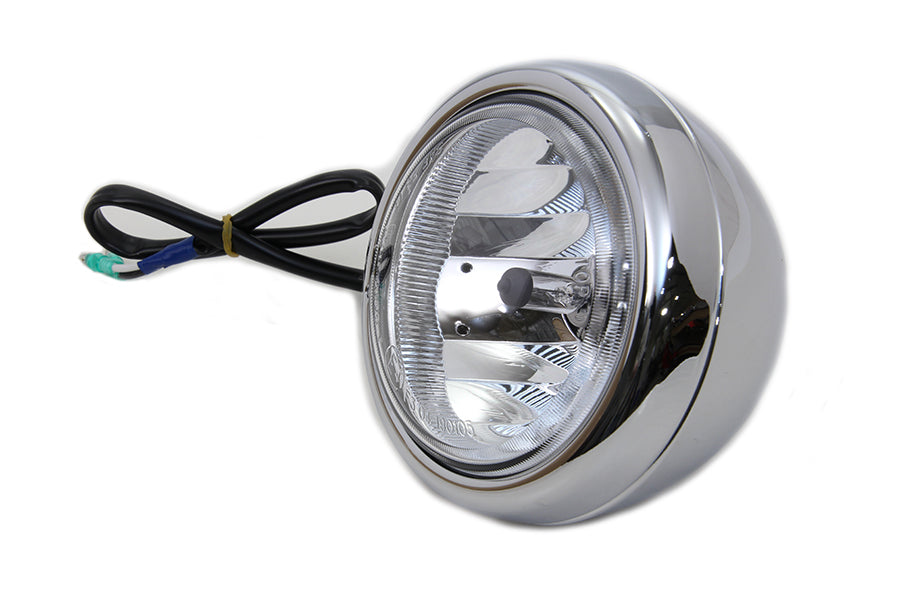 HARLEY Diamond Cut H-3 Spotlampe mit klarer Linse, passend für 1964–1984 FL, 1979–UP FLT, 1986–UP FLST,