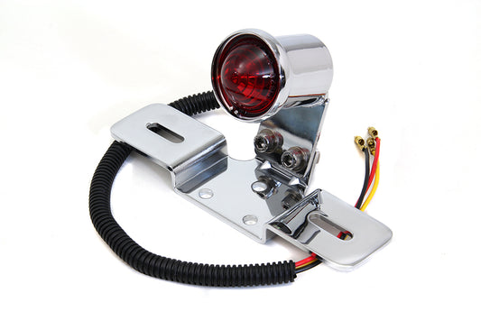 HARLEY Chrome Round Tail Lamp Fits 0-  Custom, application