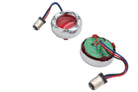 HARLEY Chrom-LED-Blinkerblende mit rotem Glas, passend für 0- Custom, Anwendung