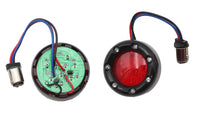 HARLEY Schwarze LED-Blinkerrahmeneinfassung mit roter Linse Passt 0- Custom, Anwendung