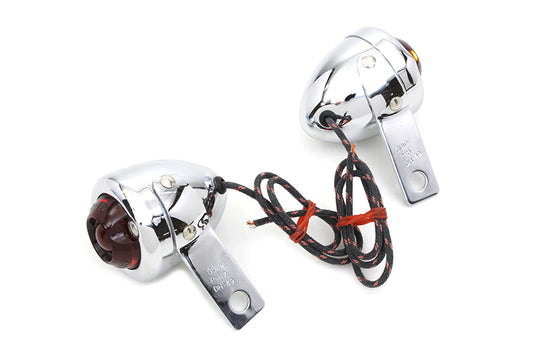 HARLEY Replica Guide Signal Lamp Set Rear fits 1950-1962 FL,