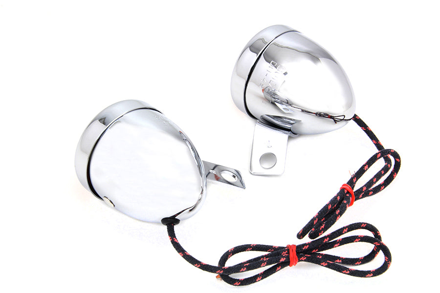 HARLEY Replica Guide Blinkerlampe Set hinten passend für 1950-1962 FL,