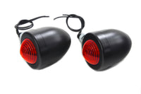 HARLEY Black Bullet Markierungsleuchten-Set mit roter Linse Passt auf 0- Custom, Anwendung
