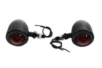 HARLEY Black Bullet Markierungsleuchten-Set mit roter Linse Passt auf 0- Custom, Anwendung