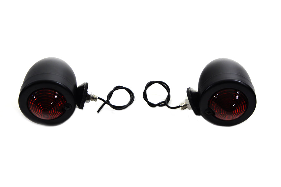 HARLEY Black Bullet Markierungsleuchte Rot, Einzelfaden, passend für 0- Custom, Anwendung