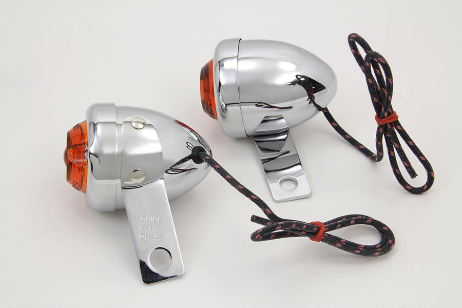 HARLEY Replika Guide Blinkleuchtensatz hinten passend für 1950-1962 FL,