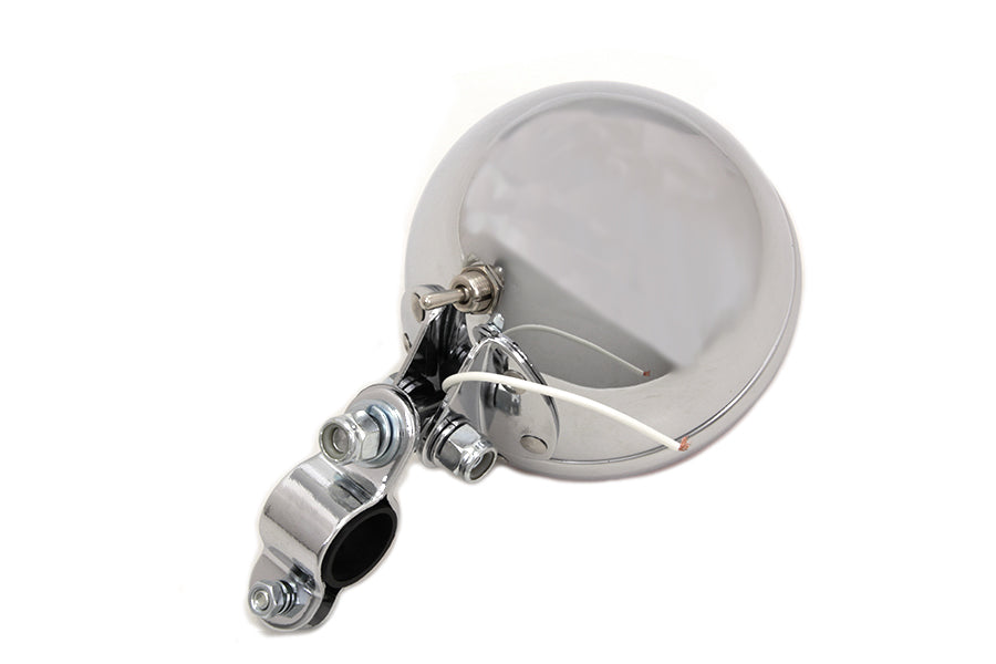 HARLEY Chrom-Zusatzscheinwerfer-Set mit Birne passend für 1938–1940 EL, 1941–1957 FL,