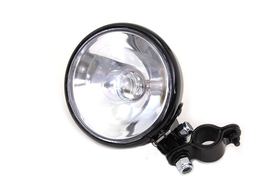 HARLEY Schwarze Spotlampen-Baugruppe mit Birne Passend für 1938-1940 EL, 1941-1957 FL,