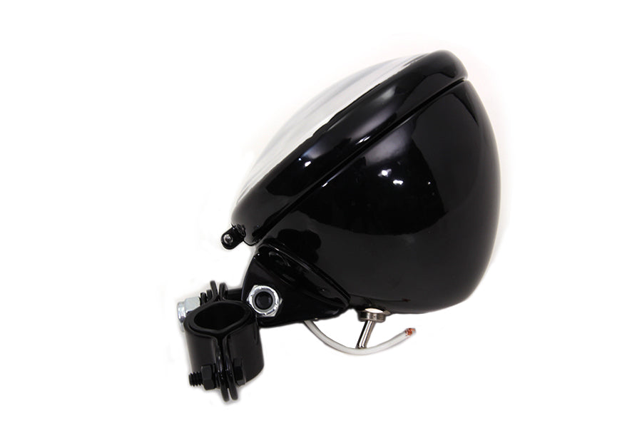 HARLEY Schwarze Spotlampen-Baugruppe mit Birne Passend für 1938-1940 EL, 1941-1957 FL,