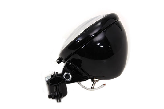 HARLEY Schwarze Spotlampen-Baugruppe mit Birne Passend für 1938-1940 EL, 1941-1957 FL,