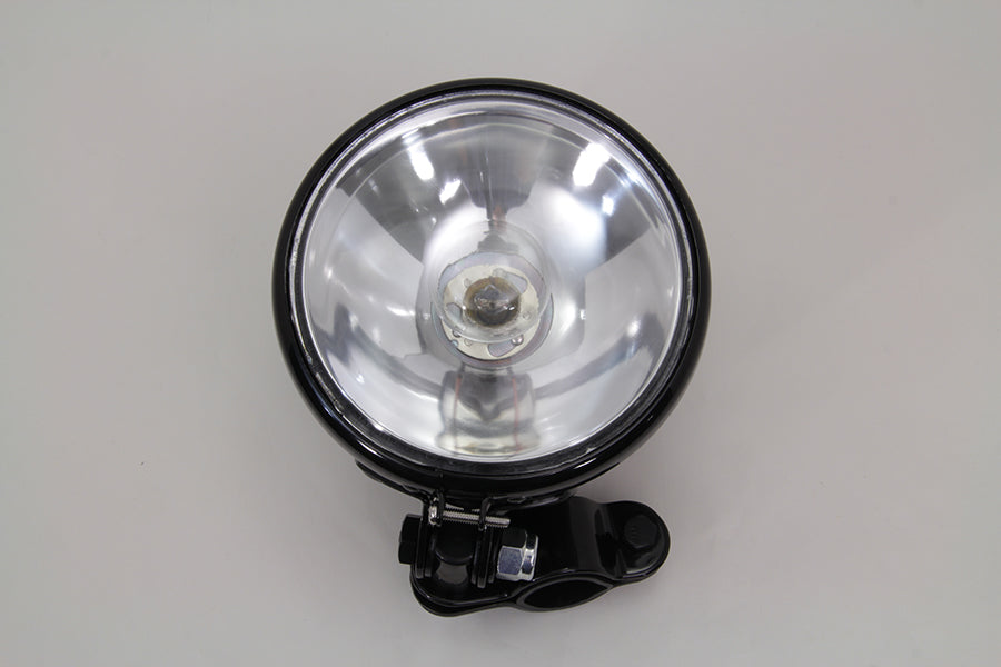 HARLEY Schwarze Spotlampen-Baugruppe mit Birne Passend für 1938-1940 EL, 1941-1957 FL,