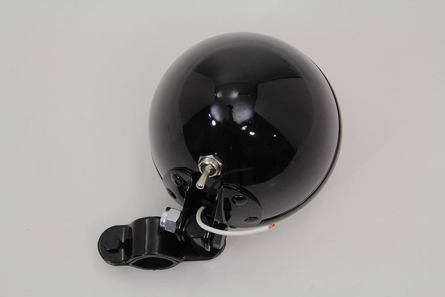 HARLEY Schwarze Spotlampen-Baugruppe mit Birne Passend für 1938-1940 EL, 1941-1957 FL,