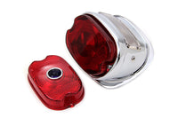 HARLEY Chrom-Oval-Rücklicht-Baugruppe passend für 1955-1972 FL, 1957-1972 XL,