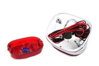 HARLEY Chrom-Oval-Rücklicht-Baugruppe passend für 1955-1972 FL, 1957-1972 XL,