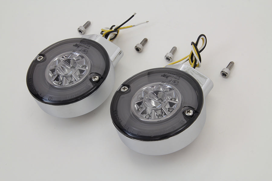 HARLEY Chrom LED Blinker Set vorne passend für 1996-UP FL,
