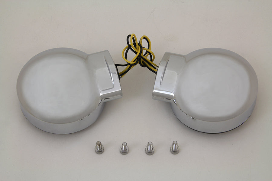 HARLEY Chrom LED Blinker Set hinten passend für FL Modelle ab 1996,