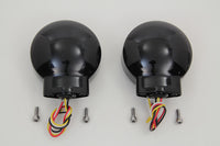 HARLEY Black LED Turn Signal Combo Assembly Set Fits 1986-UP FLT,   1986-UP FLST,