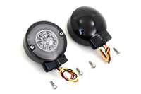HARLEY Black LED Turn Signal Combo Assembly Set Fits 1986-UP FLT,   1986-UP FLST,