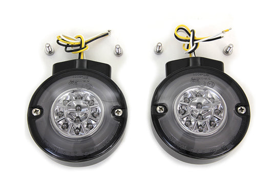 HARLEY LED Blinker-Set vorne schwarz passend für 1996-UP FL,