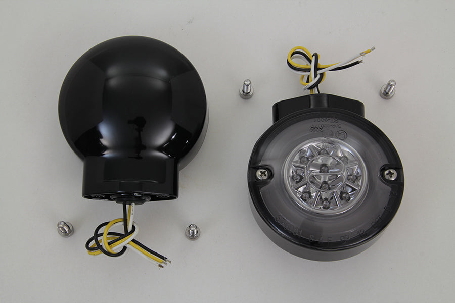 HARLEY LED Turn Signal Set Front Black Fits 1996-UP FL,