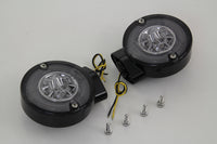 HARLEY Schwarzer LED-Blinkerset hinten passend für FL-Modelle ab 1996,