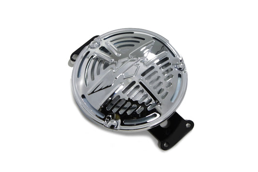 HARLEY Replica Delco Remy Chrome 6 Volt Horn fits 1942-1948 WL,   1942-1948 UL,   1942-1948 FL,   1942-1957 G,