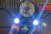HARLEY Replica Guide Bullet Marker Lamp Set Clear fits 1948-1984 FL,   1948-1984 FLH,   1941-1947 FL,