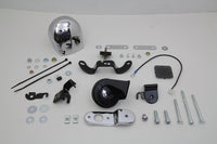 HARLEY Softail and XL Chrome Horn Kit fits 1993-UP XL,   1991-UP FLST,   1991-UP FXST,