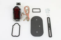 HARLEY Replica Chrome Tombstone Style Tail Lamp Assembly fits 1947-1954 FL,   1947-1954 EL,   1947-1954 G,
