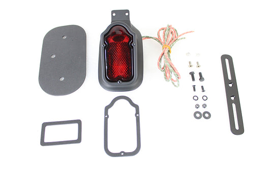 HARLEY Replica Black Tombstone Style Tail Lamp Assembly fits 1947-1954 FL,   1947-1954 EL,   1947-1954 G,