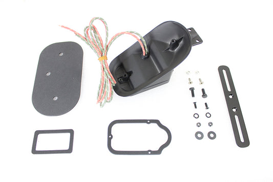 HARLEY Replica Black Tombstone Style Tail Lamp Assembly fits 1947-1954 FL,   1947-1954 EL,   1947-1954 G,