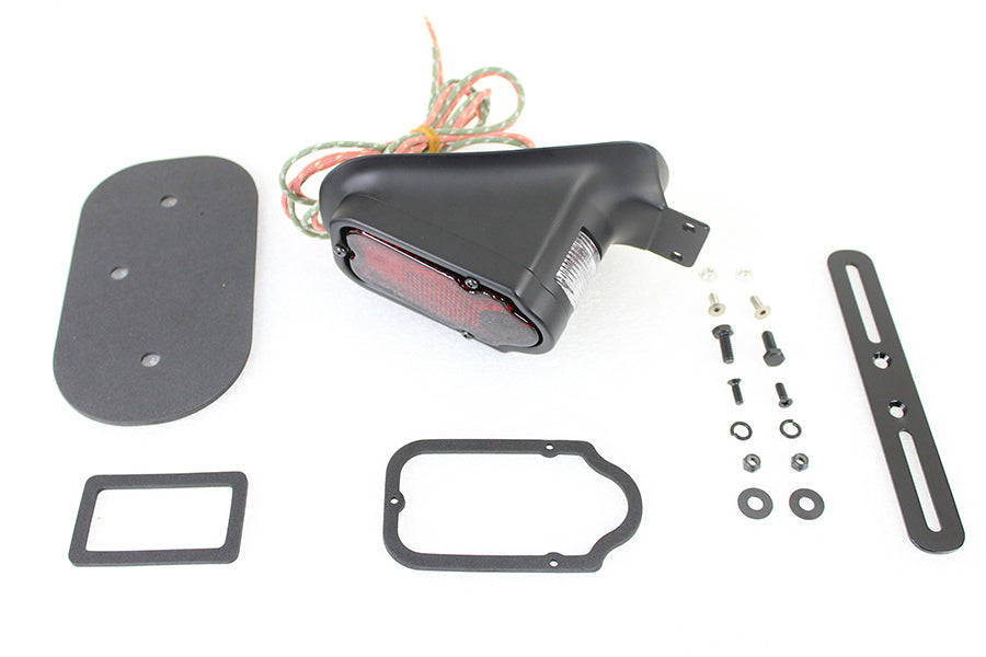 HARLEY Replica Black Tombstone Style Tail Lamp Assembly fits 1947-1954 FL,   1947-1954 EL,   1947-1954 G,