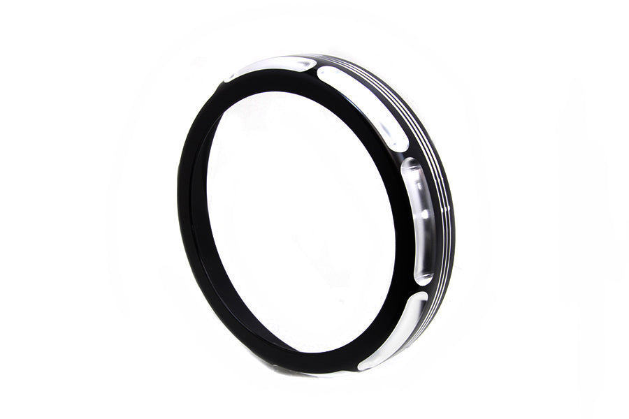 HARLEY 7 inch Black Anodize Burst Headlamp Trim Ring Fits 2014-UP FLHT,   2014-2023 FLH,   2014-UP F