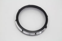 HARLEY 7 inch Black Anodize Burst Headlamp Trim Ring fits 2014-UP FLHT,  2014-UP FLHX,  1994-UP FLHR,