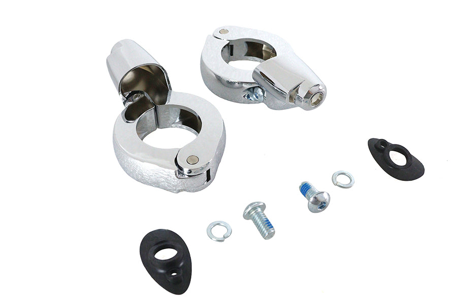 HARLEY Chrom Blinker-Verlegungs-Kit vorne 39 mm Gabeln passend für 0- Custom, Anwendung