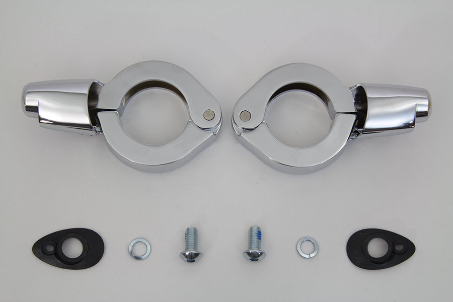 HARLEY Chrom Blinker Verlegung Kit 41mm Gabel Passt 0-  Custom, Anwendung
