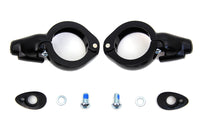 HARLEY Schwarz Blinker Verlagerung Kit 49mm Gabeln Passend für 0-  Custom, Anwendung