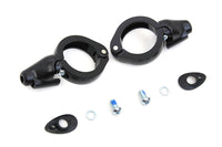 HARLEY Schwarz Blinker Verlagerung Kit 49mm Gabeln Passend für 0-  Custom, Anwendung