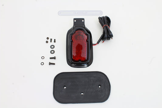 HARLEY Glossy Black Tombstone Style Tail Lamp Assembly Fits 0-  Custom, Application