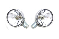 HARLEY Replica Chrome Guide Spotlamp Set 6 Volt fits 1938-1940 EL,   1941-1957 FL,