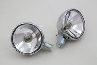 HARLEY Replica Chrome Guide Spotlamp Set 6 Volt fits 1938-1940 EL,   1941-1957 FL,
