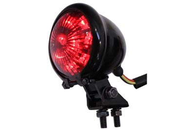HARLEY Round LED Tail Lamp with Red Lens fits 0-  Custom, application